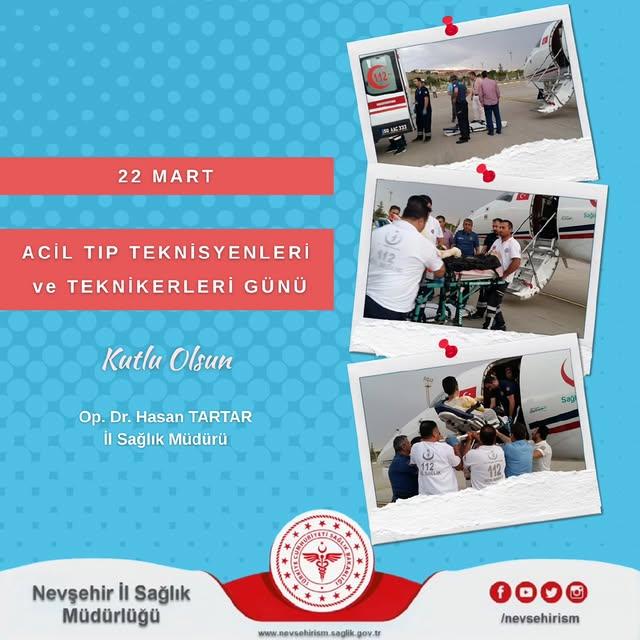Nevşehir'de Acil Tıp Teknisyenleri ve Teknikerleri Günü Kutlandı