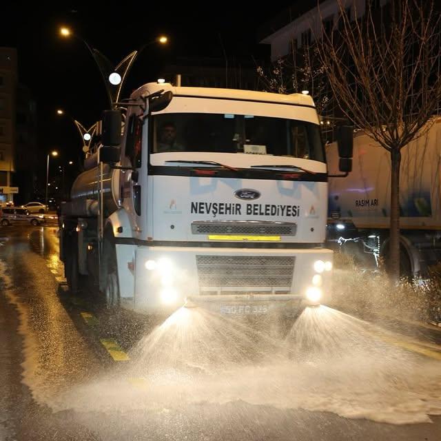 Nevşehir'de Ramazan Bayramı Öncesi Köpüklü Temizlik Çalışması