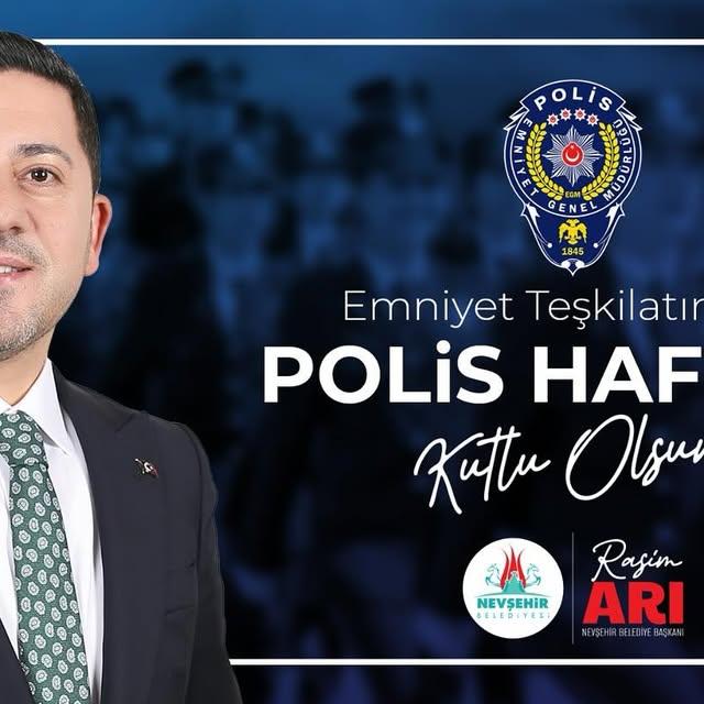 Nevşehir Belediye Başkanı Arı, Türk Polis Teşkilatı'nın Kuruluş Yıl Dönümünü Kutladı