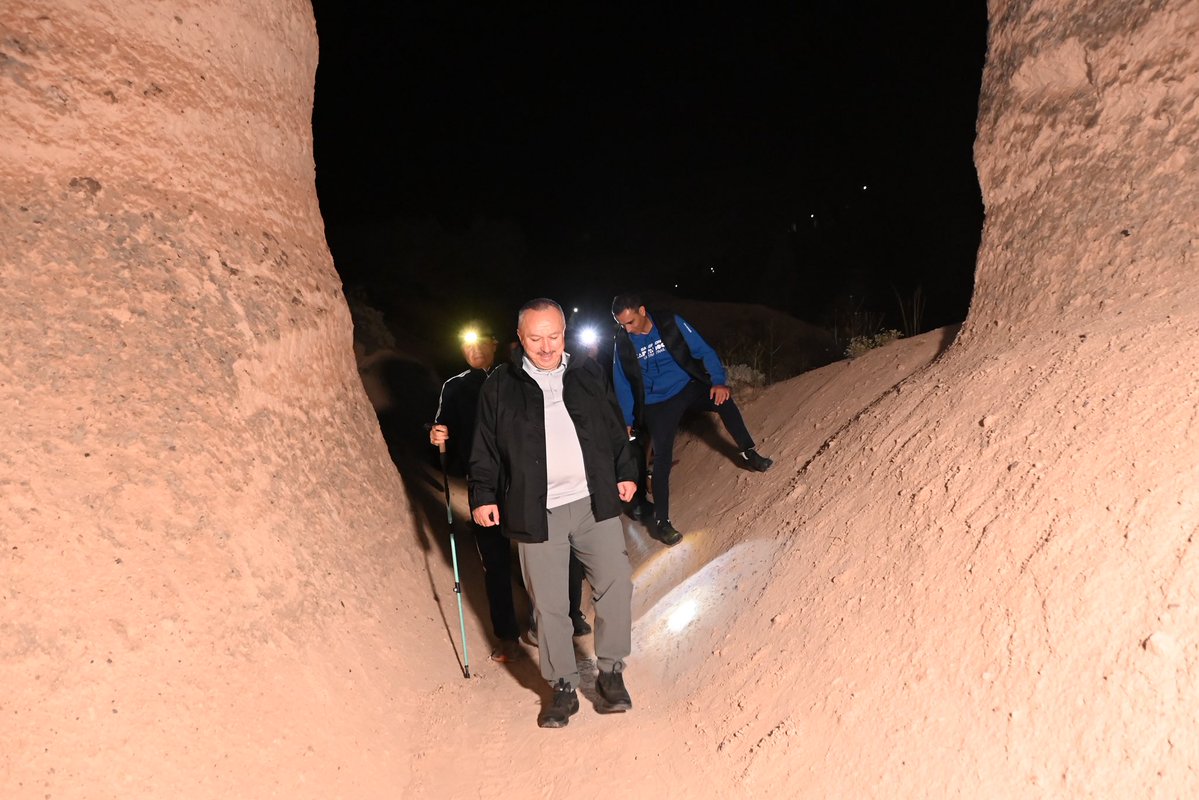 Nevşehir Valisi Fidan, Dolunay Vadi Yürüyüşü'ne Katıldı