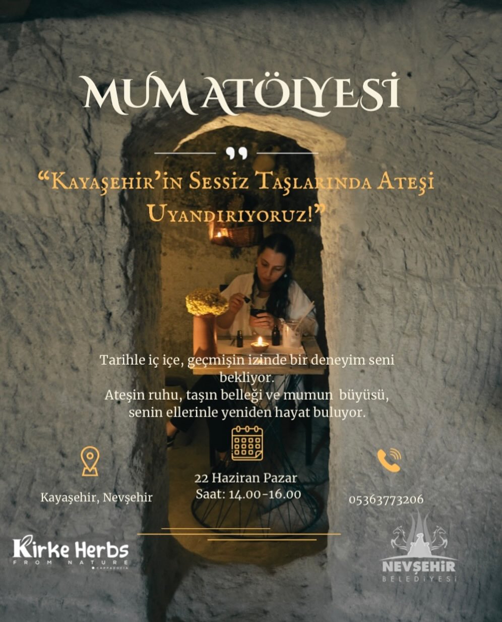Nevşehir Belediyesi'nden Kayaşehir'de Mum Atölyesi Etkinliği
