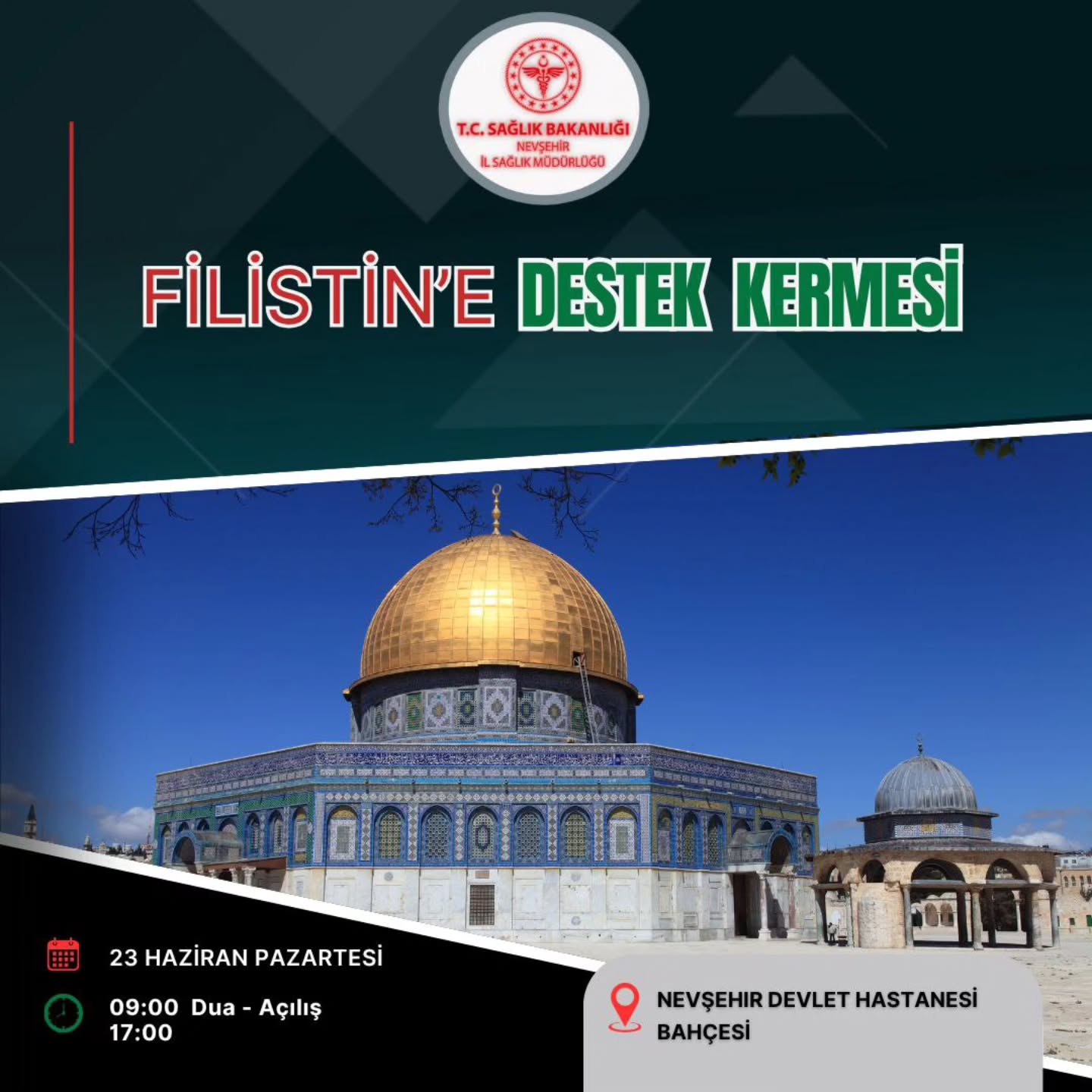 Nevşehir'de Filistin İçin Kermes Düzenleniyor