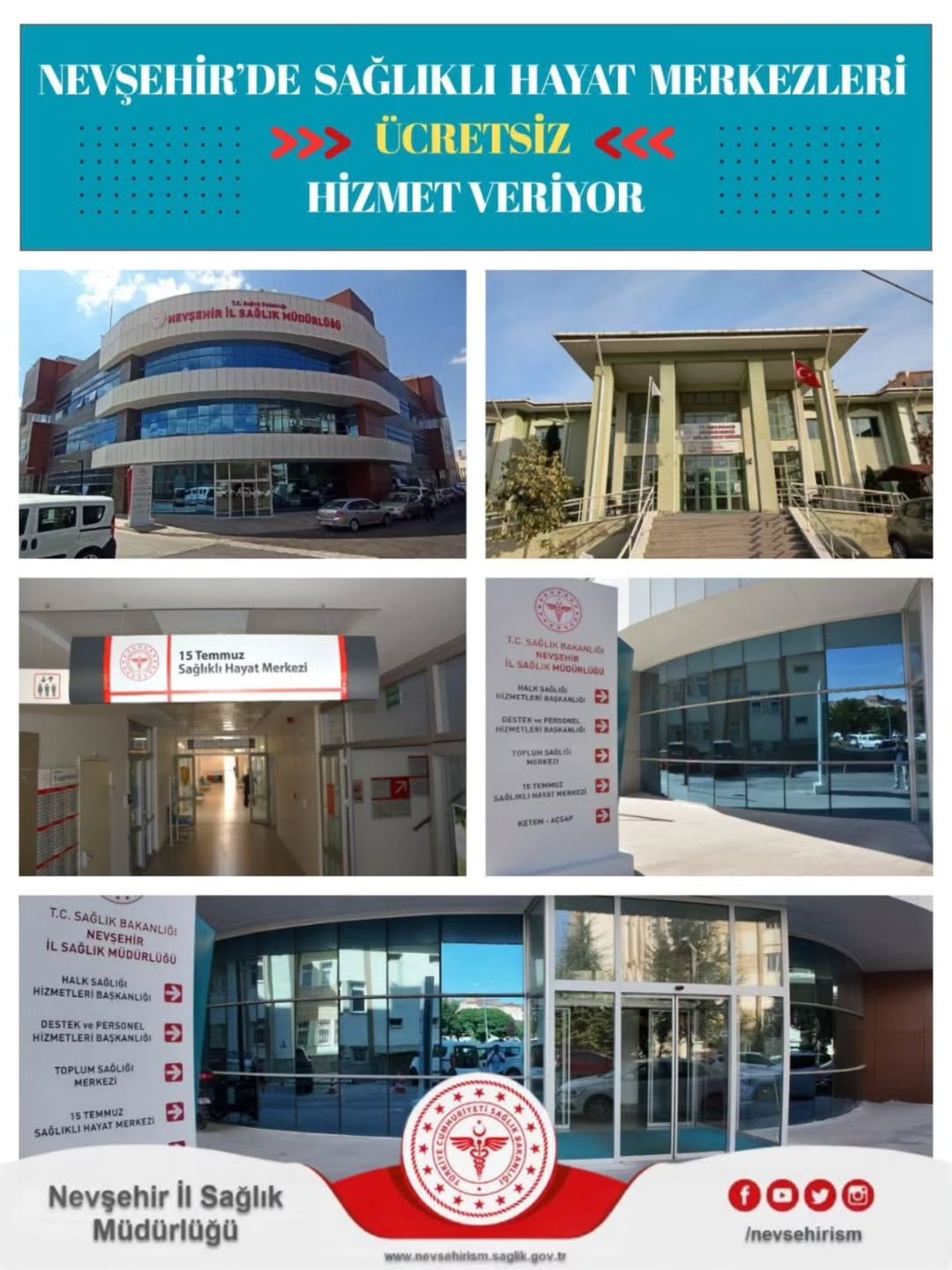 Nevşehir'de Sağlıklı Yaşam Merkezi Ücretsiz Hizmet Veriyor