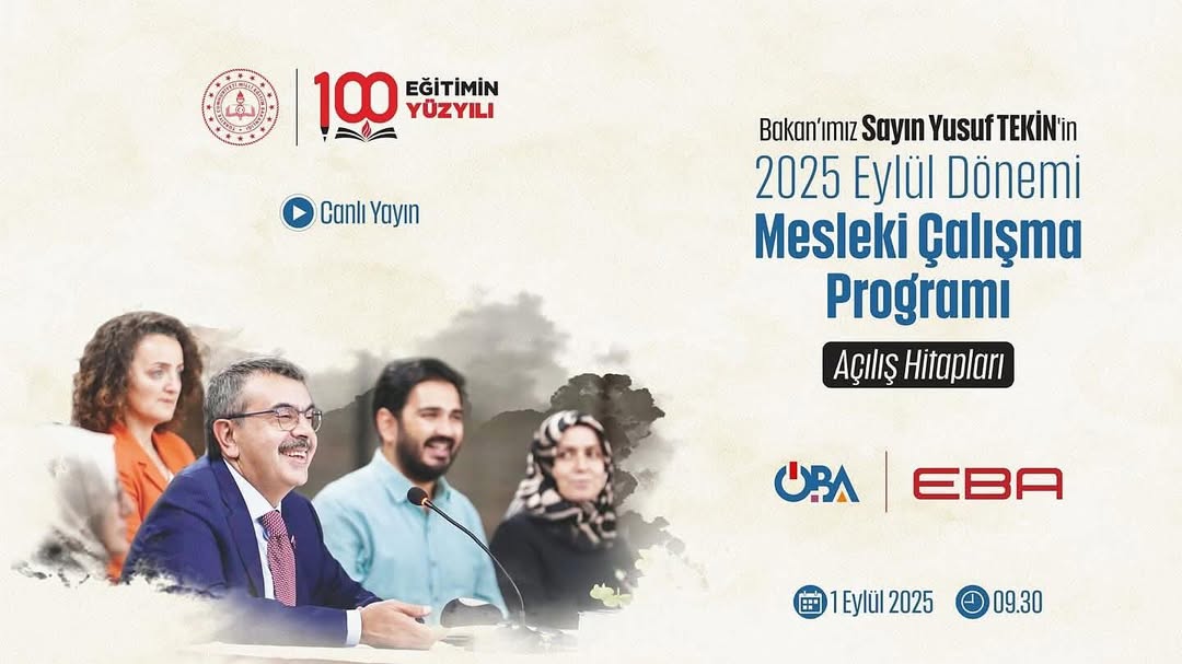 Millî Eğitim Bakanı Tekin, Öğretmenlere Eylül Dönemi Mesleki Çalışma Programı Hakkında Canlı Yayında Bilgilendirme Yapacak
